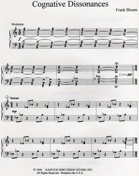 Cognative Dissonances For Marimba