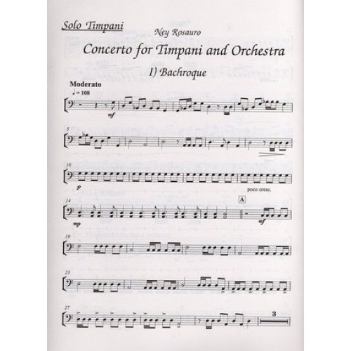 Concerto For Timpani And Orchestra (piano Reduction)