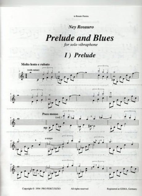 Prelude And Blues by Ney Rosauro