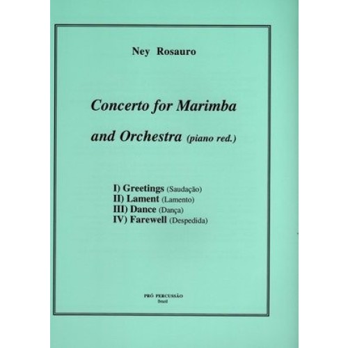 Concerto For Marimba And Orchestra (piano Red.) by Ney Rosauro