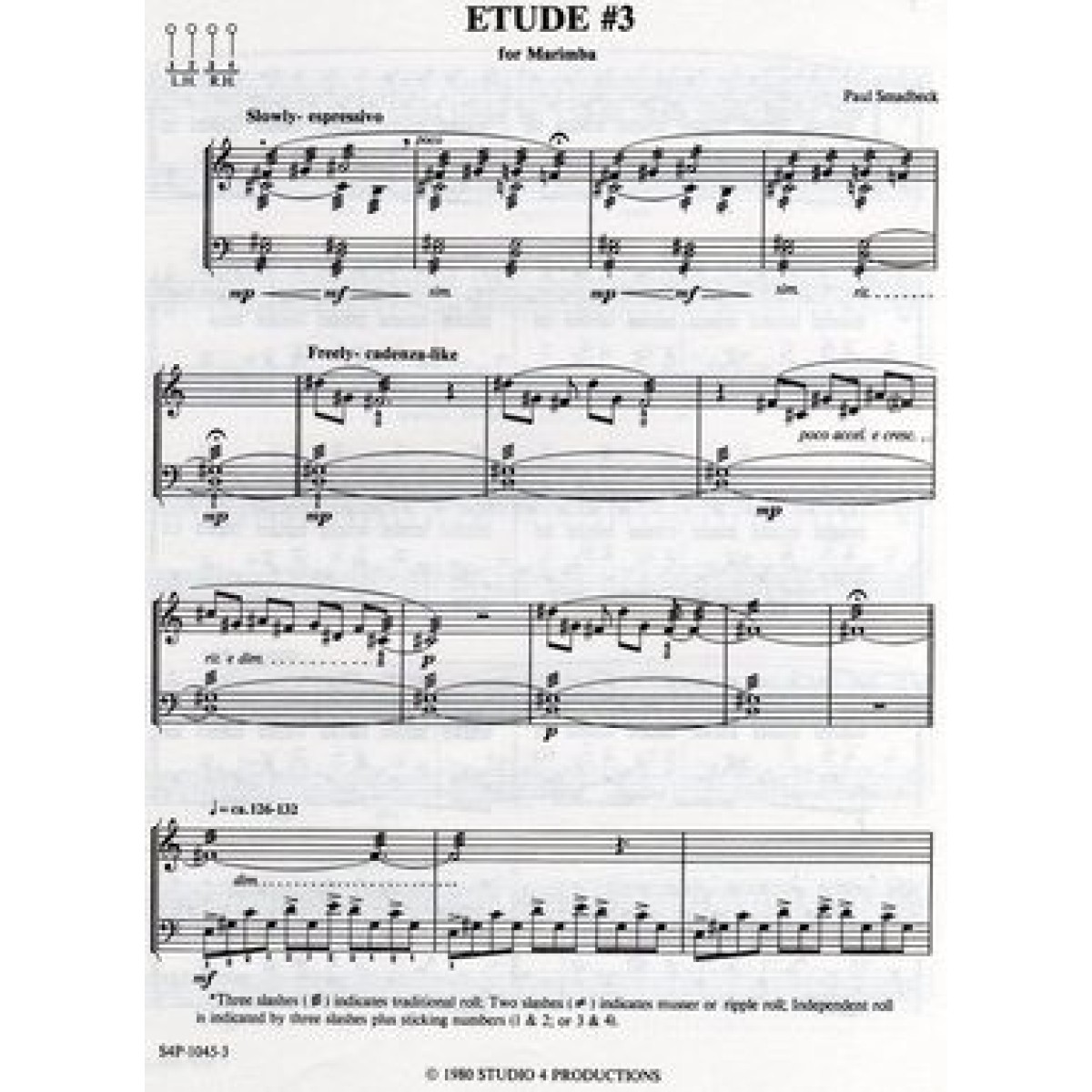 Etude No. 3 For Marimba