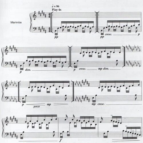 Four Rotations For Marimba II by Eric Sammut