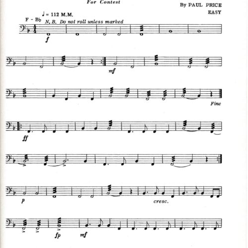 Timpani Solo No. 1 by Paul Price