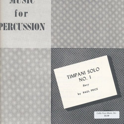Timpani Solo No. 1 by Paul Price