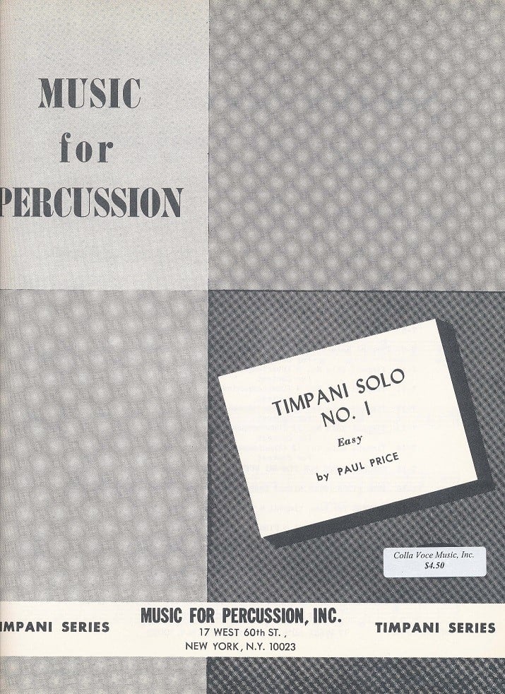 Timpani Solo No. 1 by Paul Price