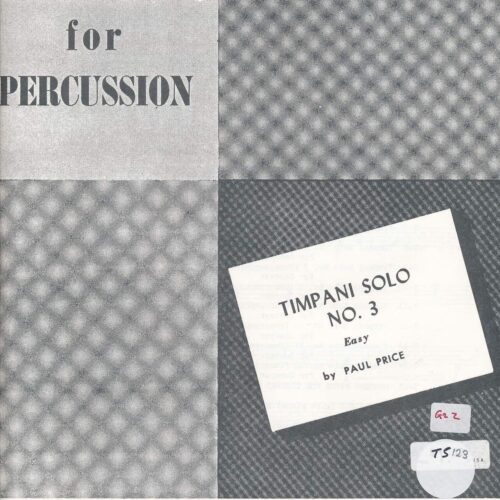 Timpani Solo No. 3 by Paul Price