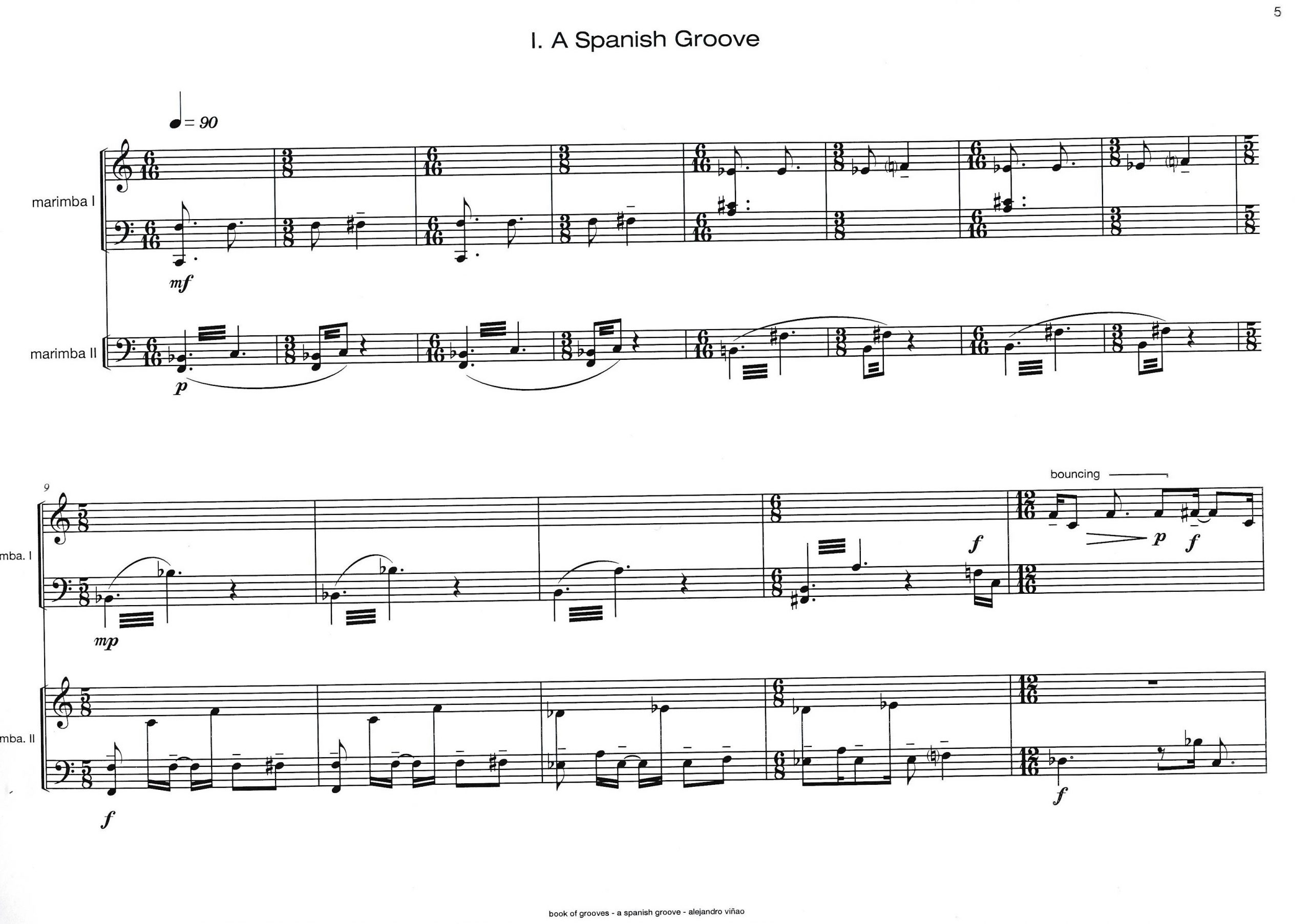 Book Of Grooves (score and parts)