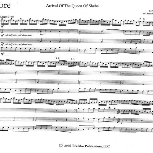 Arrival of the Queen of Sheba by Handel arr. Aaron Williams