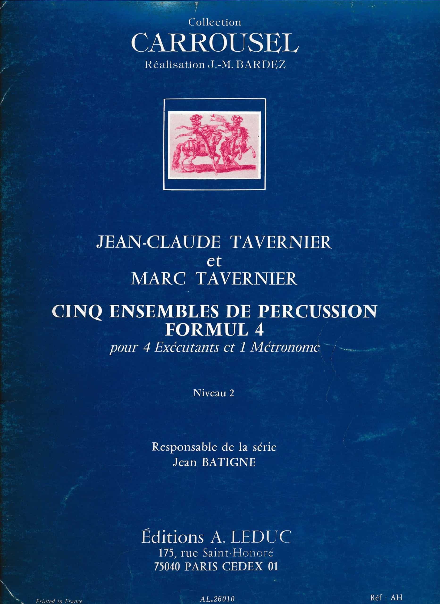 Cinq Ensembles de Percussion - Formul 4