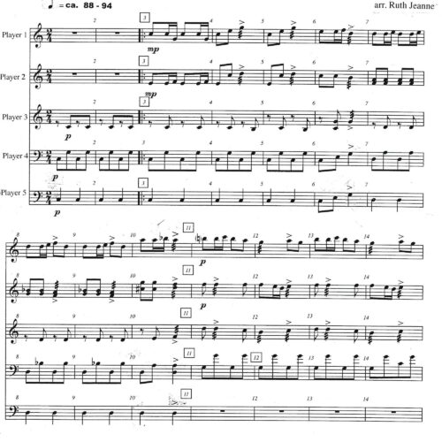 Rosamunde - Ballet No. 2 by Schubert  arr. Ruth Jeanne