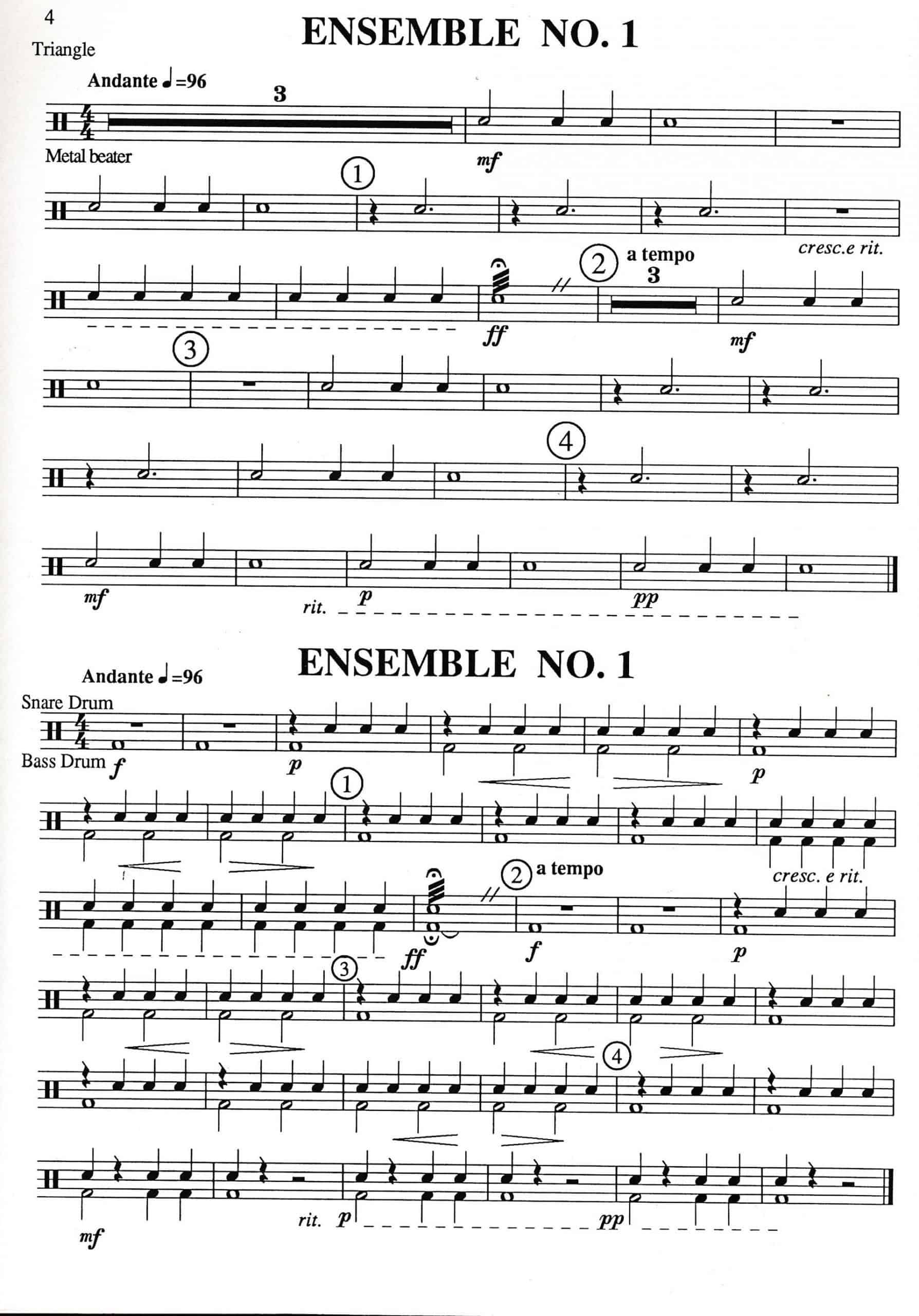Simple Steps To Percussion Ensemble - Parts