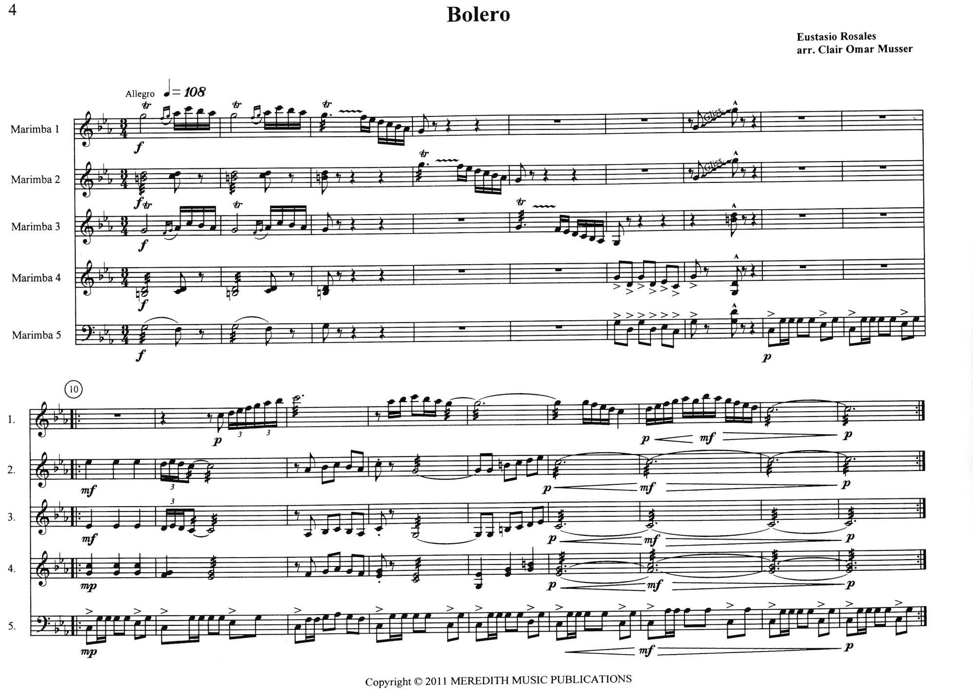 Music of Musser's International Marimba Symphony Orchestra Volume 3