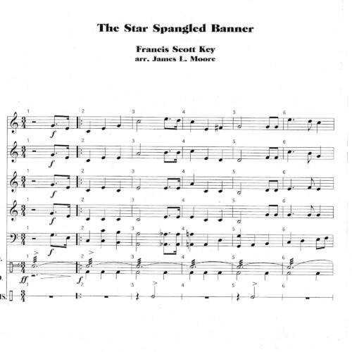 The Star Spangled Banner by Key arr. James Moore