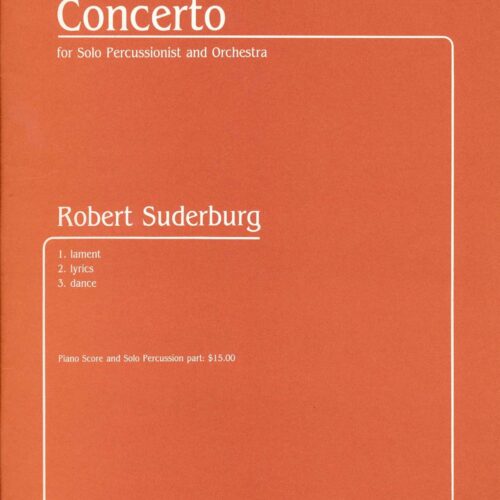 Concerto For Solo Percussion And Orchestra (piano Red)