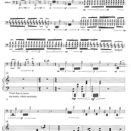 Percussion Concerto (piano red.)