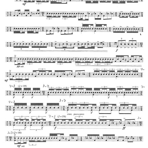 Six Ideas for Snare, Bass & Cymbal by Dave Hollinden