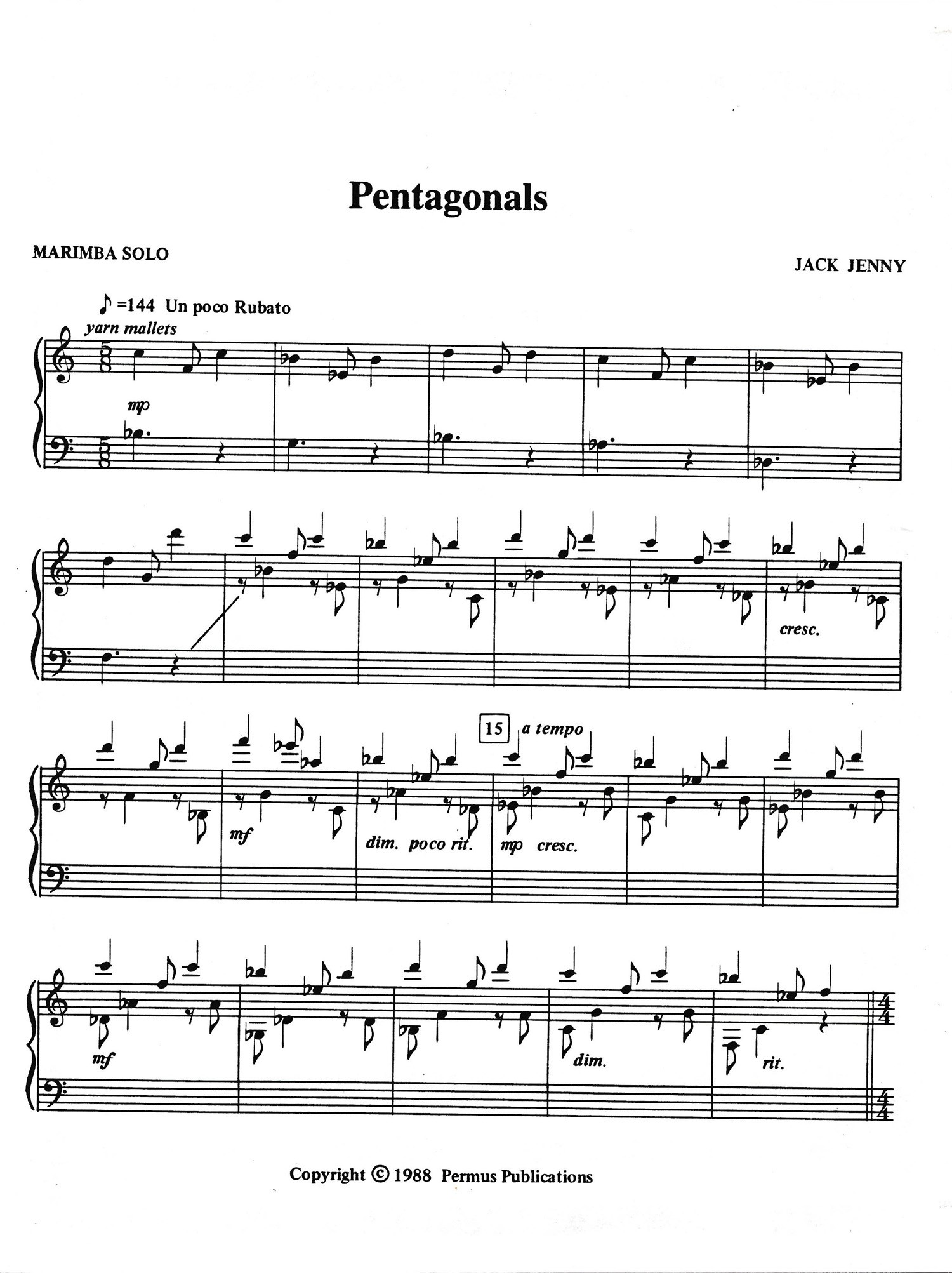 Pentagonals by Jack Jenny