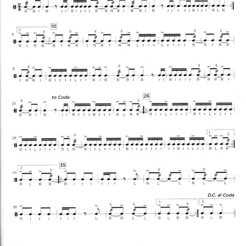 10 Sequential Solos for Rudimental Snare Drum by Tom Morgan