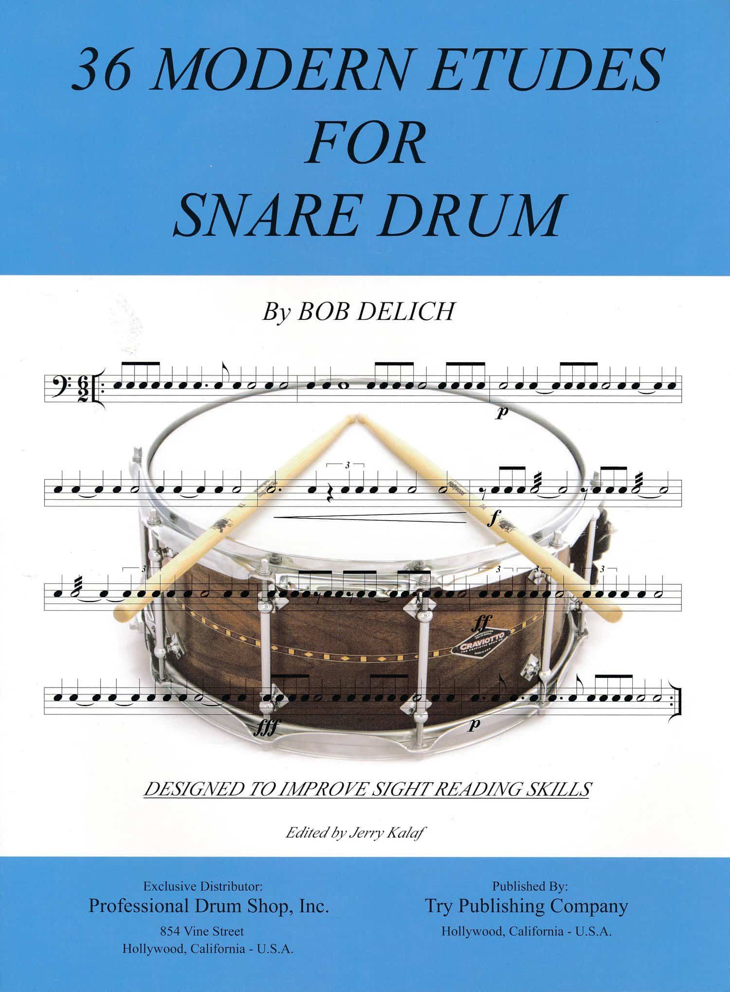 36 Modern Etudes For Snare Drum