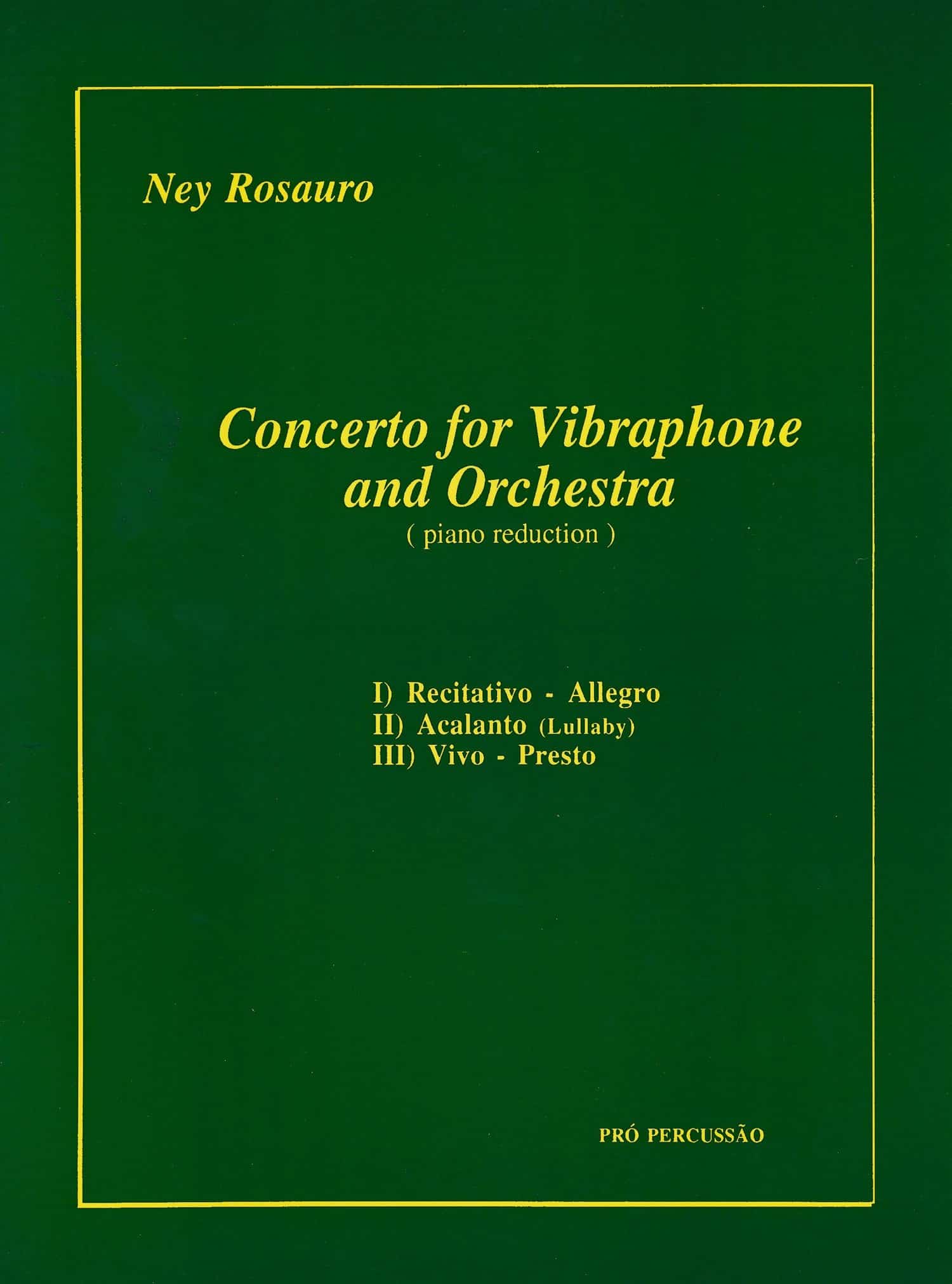 Concerto For Vibraphone And Orchestra (piano Reduction)
