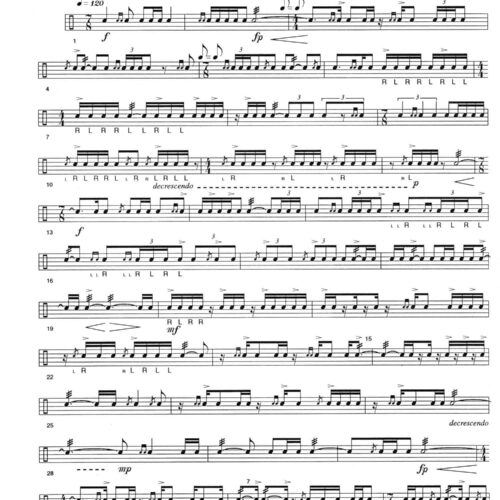 Contemporary Contest Solo for Snare Drum