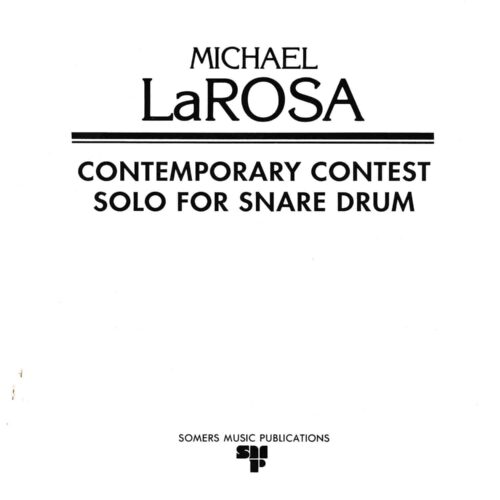 Contemporary Contest Solo for Snare Drum