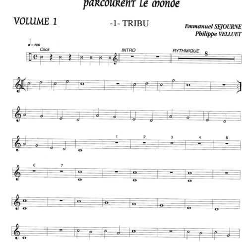 Les Claviers A Percussions Parcourent Le Monde, Volume 1 by Emmanuel Sejourne and Philippe Velluet