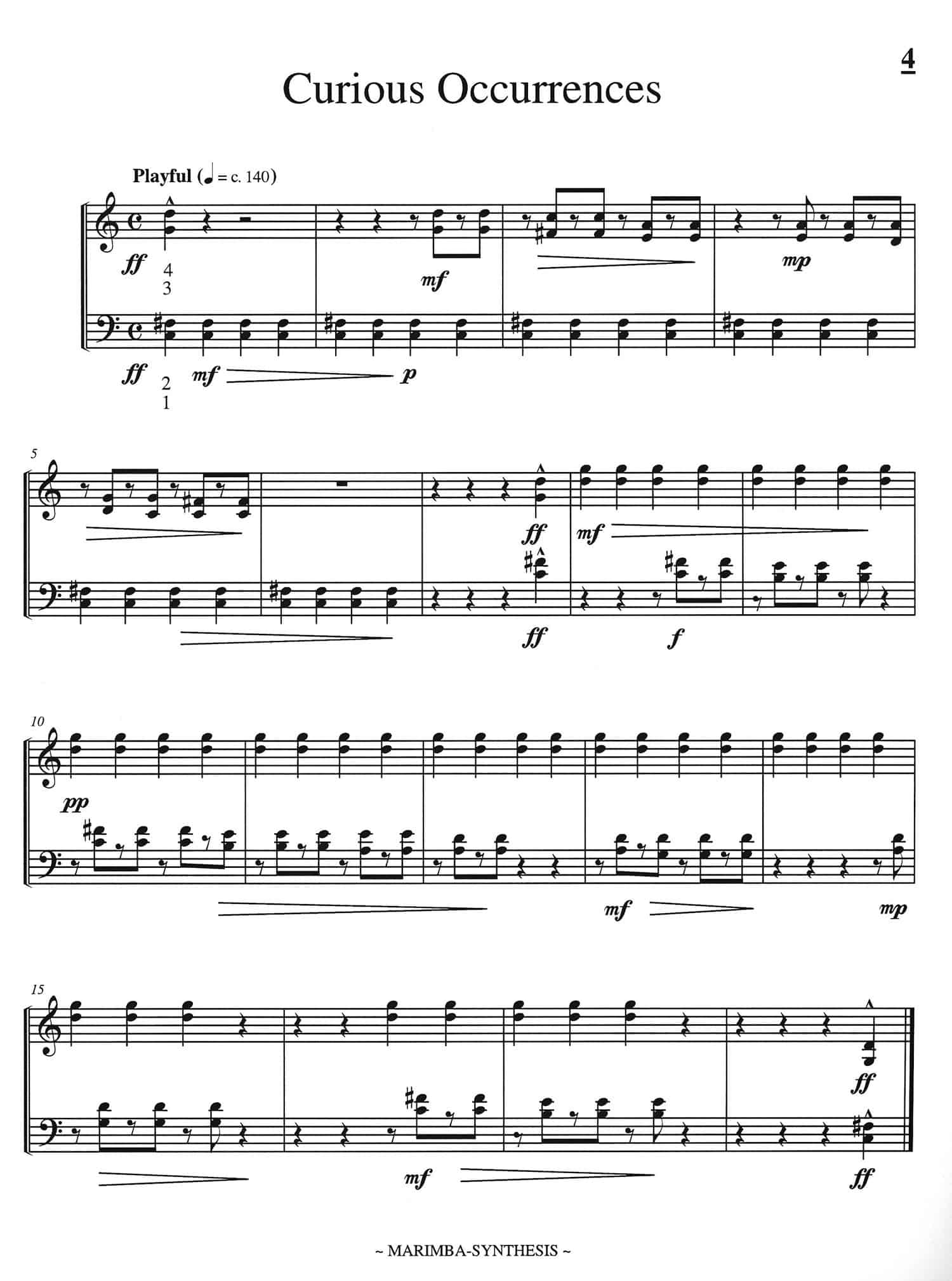 Marimba - Synthesis