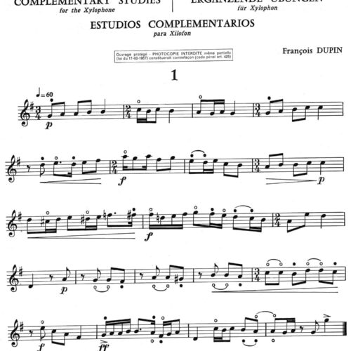 Rapid Tutor For The Xylophone, Book 2 - Complementary Studies