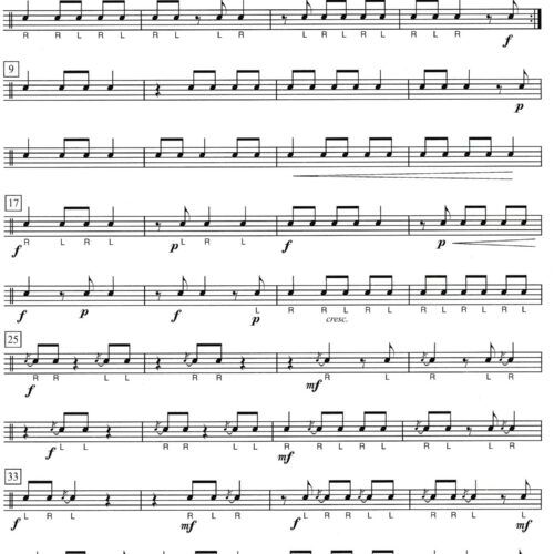 Simple Solos for Snare Drum