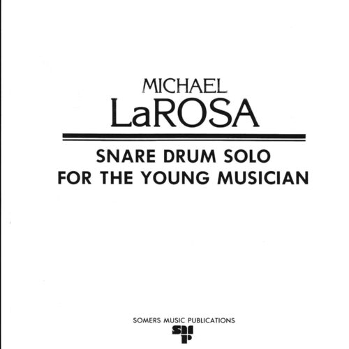 Snare Drum Solo for the Young Musician