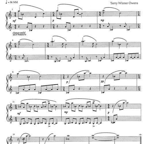 Ten Preludes for Vibraphone by Terry Winter Owens