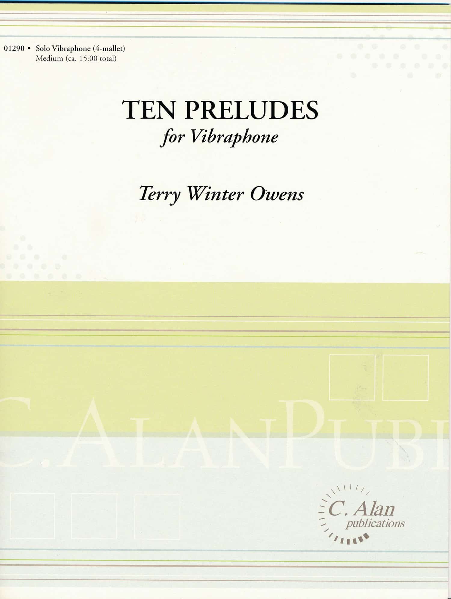 Ten Preludes for Vibraphone by Terry Winter Owens