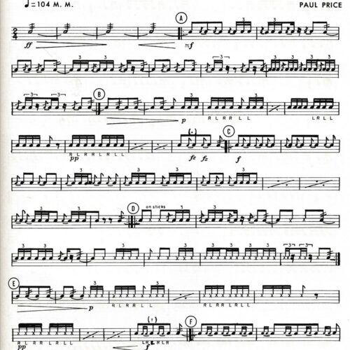 Exhibition Snare Drum Solo No. 1 by Paul Price