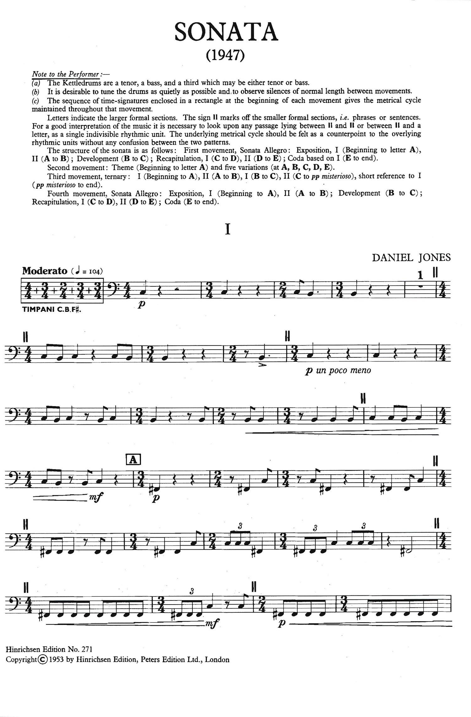 Sonata for 3 Unaccompanied Kettledrums