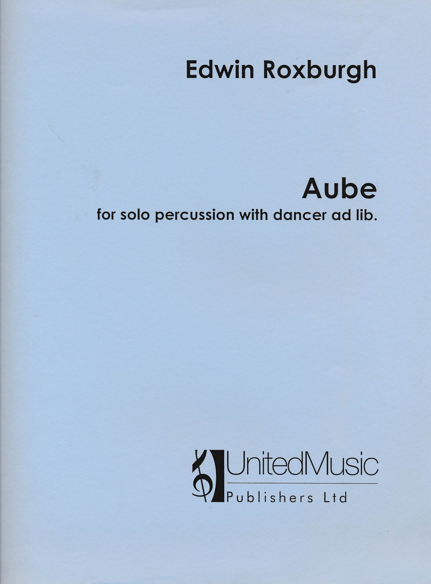 Aube: a ballet for dancer and percussion