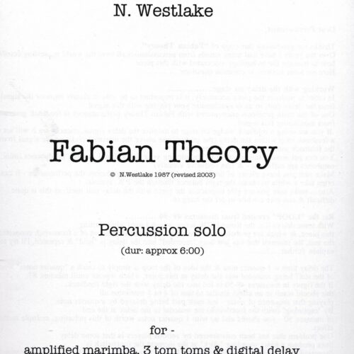 Fabian Theory