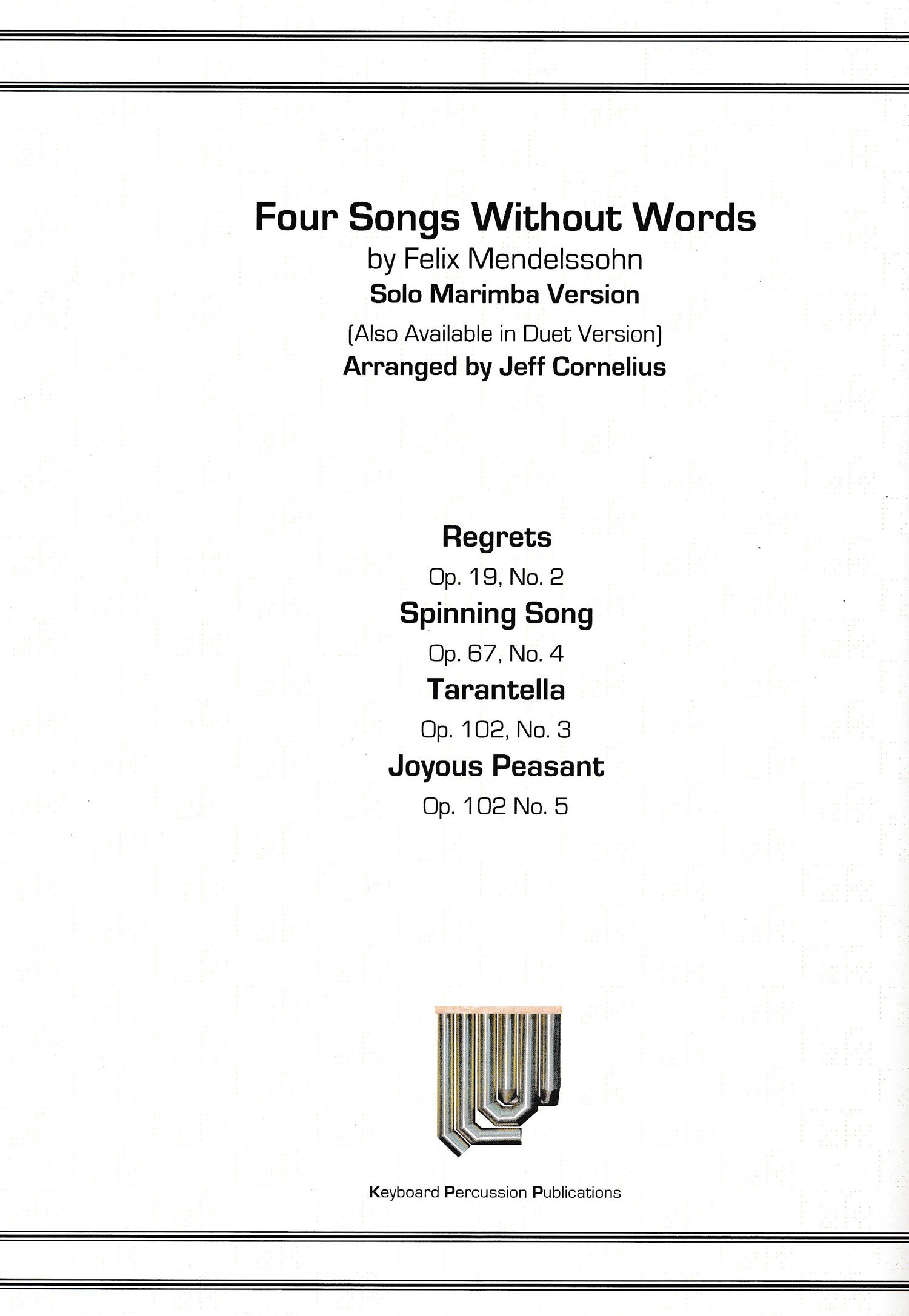 Four Songs Without Words
