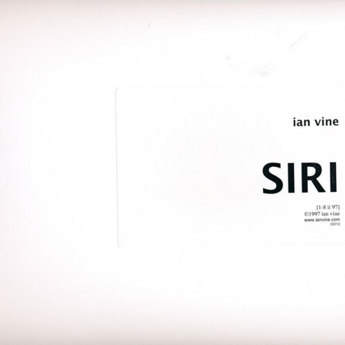 Siri by Ian Vine