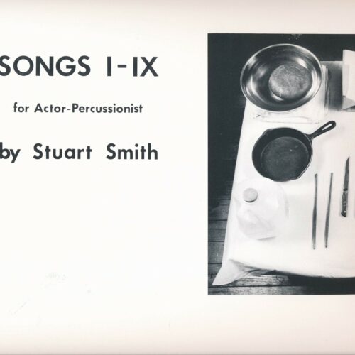 Songs I - IX For Actor-percussionist