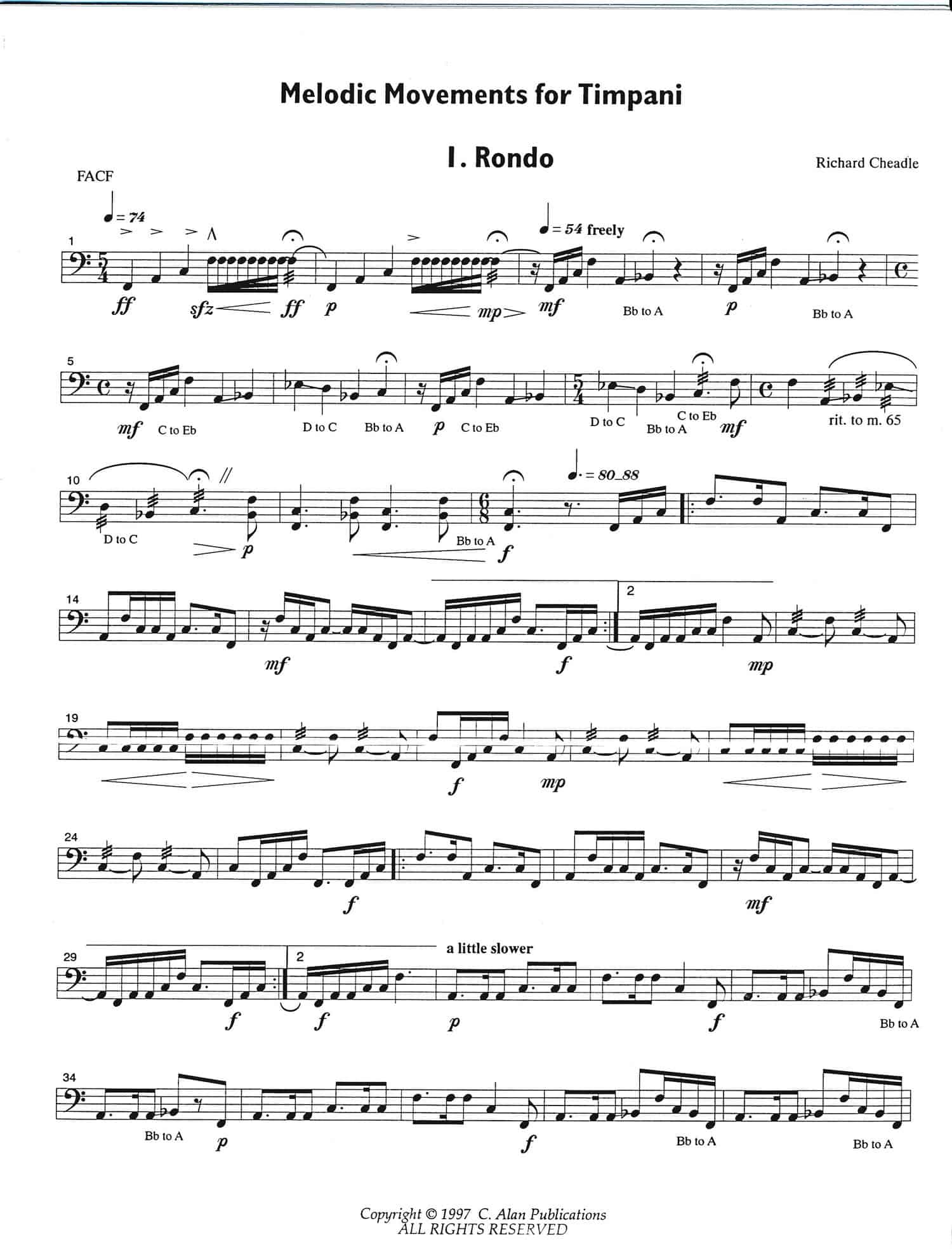 Melodic Movements by Richard Cheadle