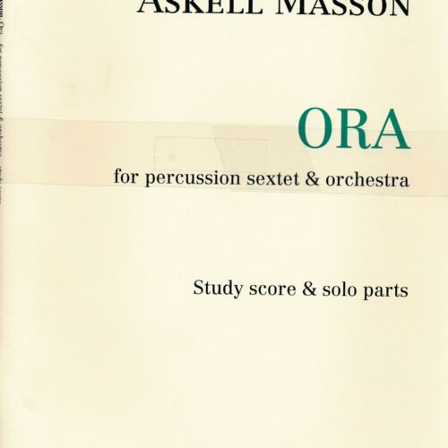 ORA (study score and solo parts)