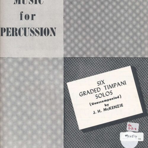 Six Graded Timpani Solo by J. H. McKenzie
