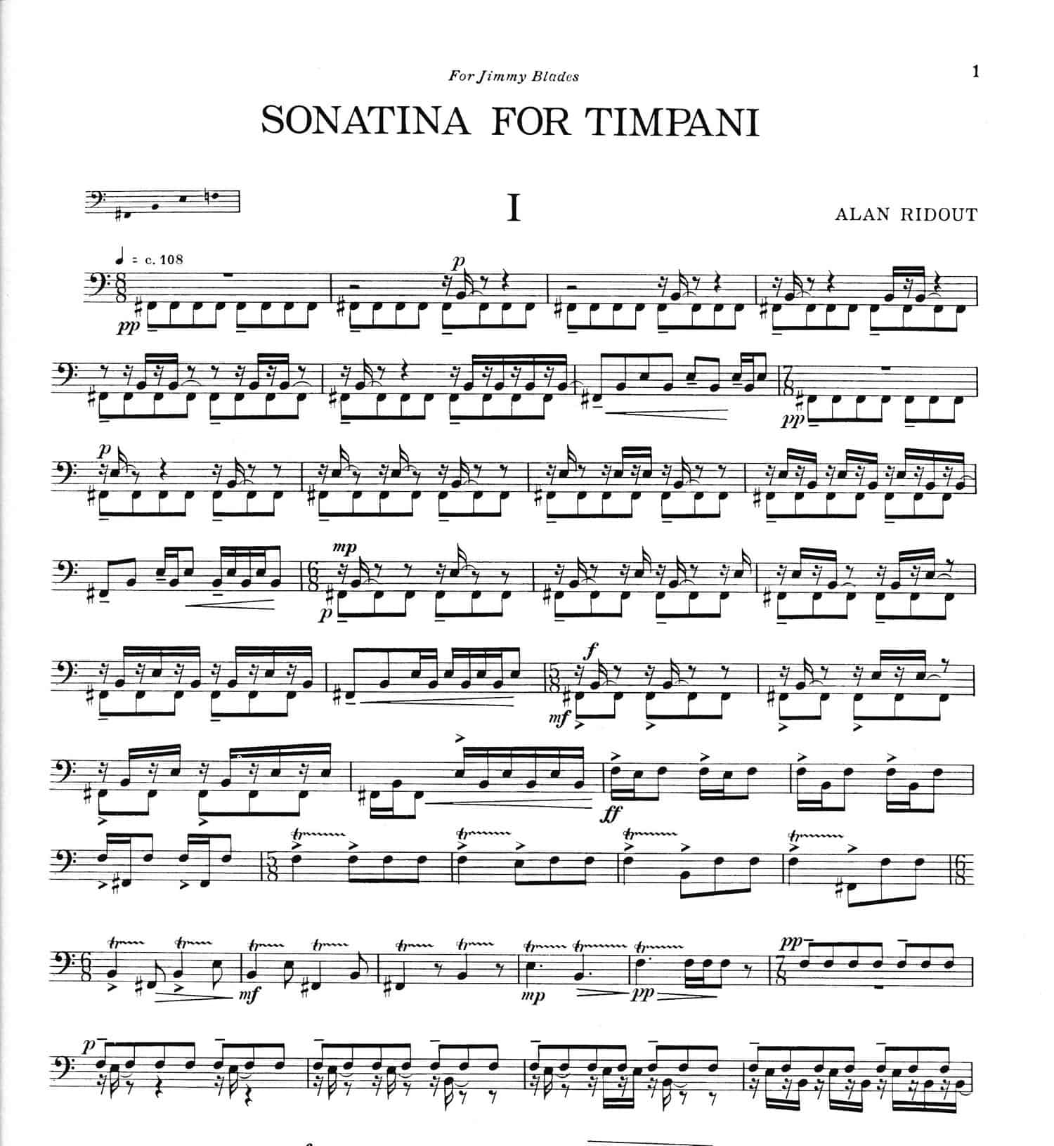 Sonatina For Timpani
