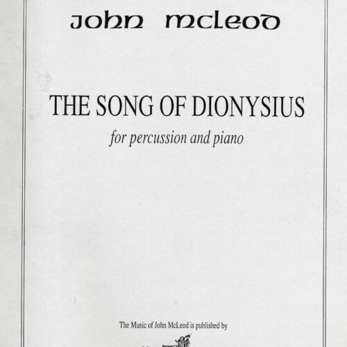 The Song of Dionysius by Edwards B. Wuebold Jr.