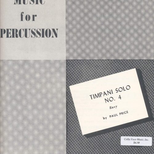 Timpani Solo No. 4 by Paul Price