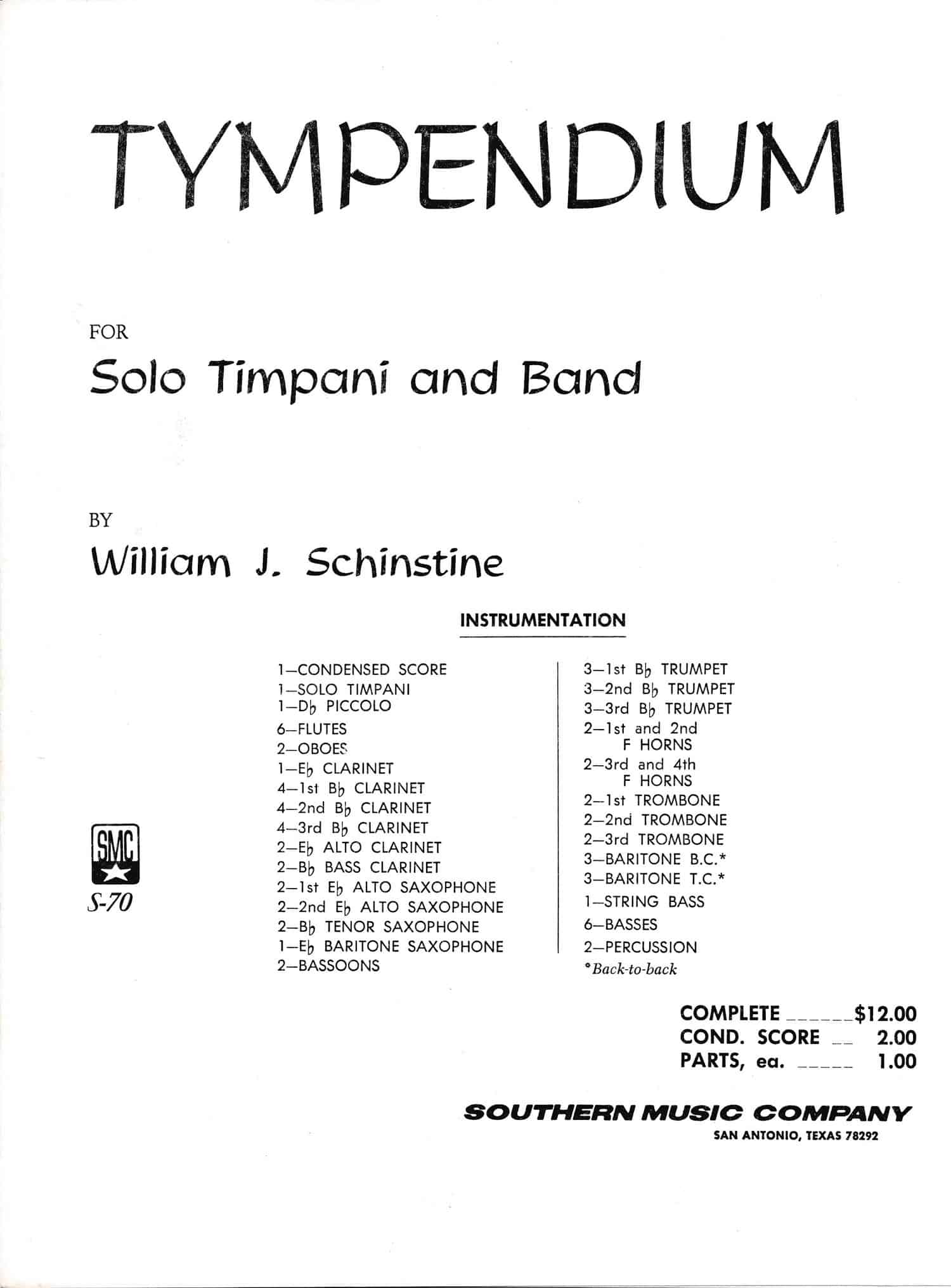 Tympendium (conductor Score)