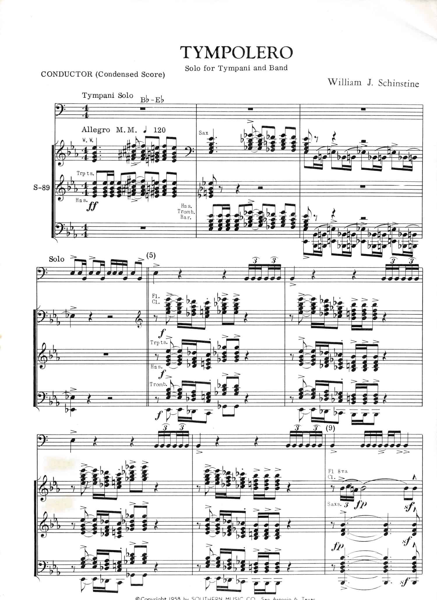 Tympolero (conductor Score)