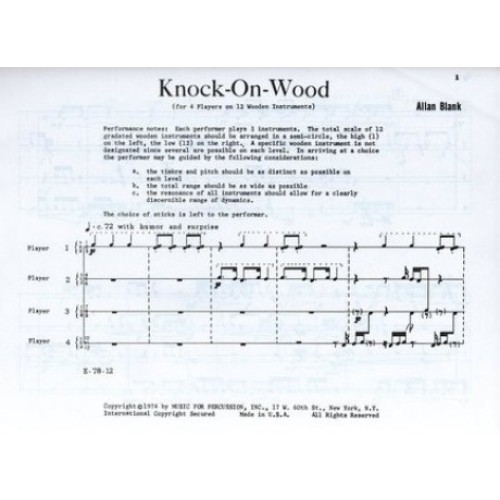Knock-on-wood by Allan Blank