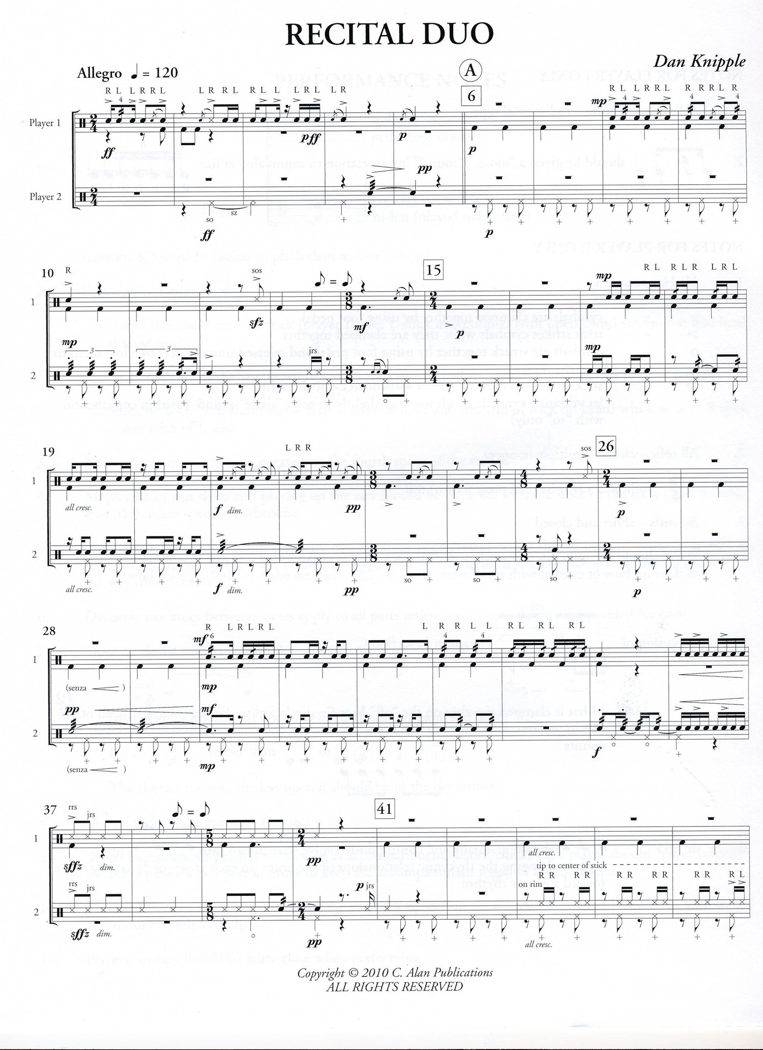 Recital Duo by Dan Knipple